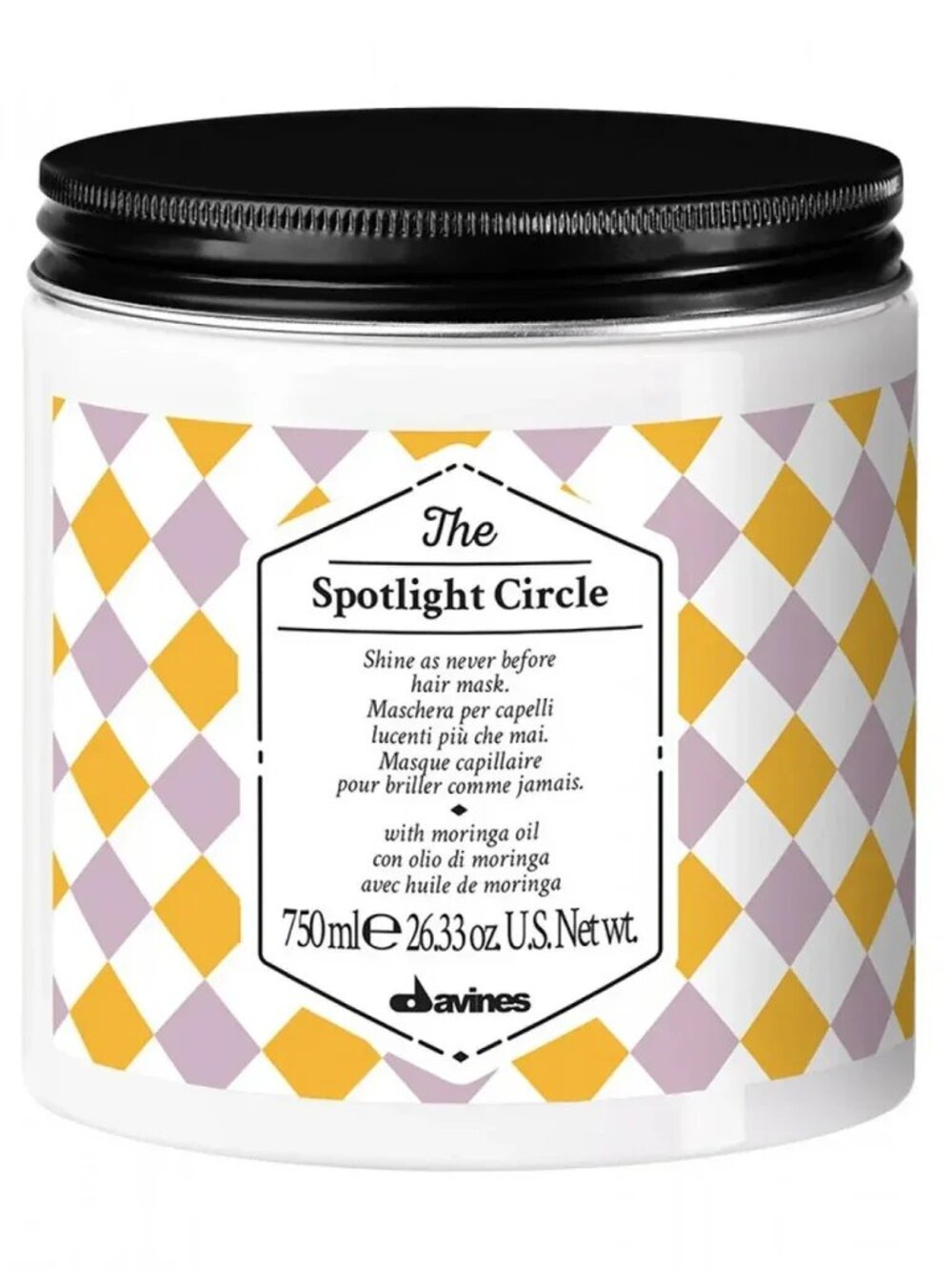 NEW UNOPENED Davines The Spotlight Circle Hair Mask 750mL